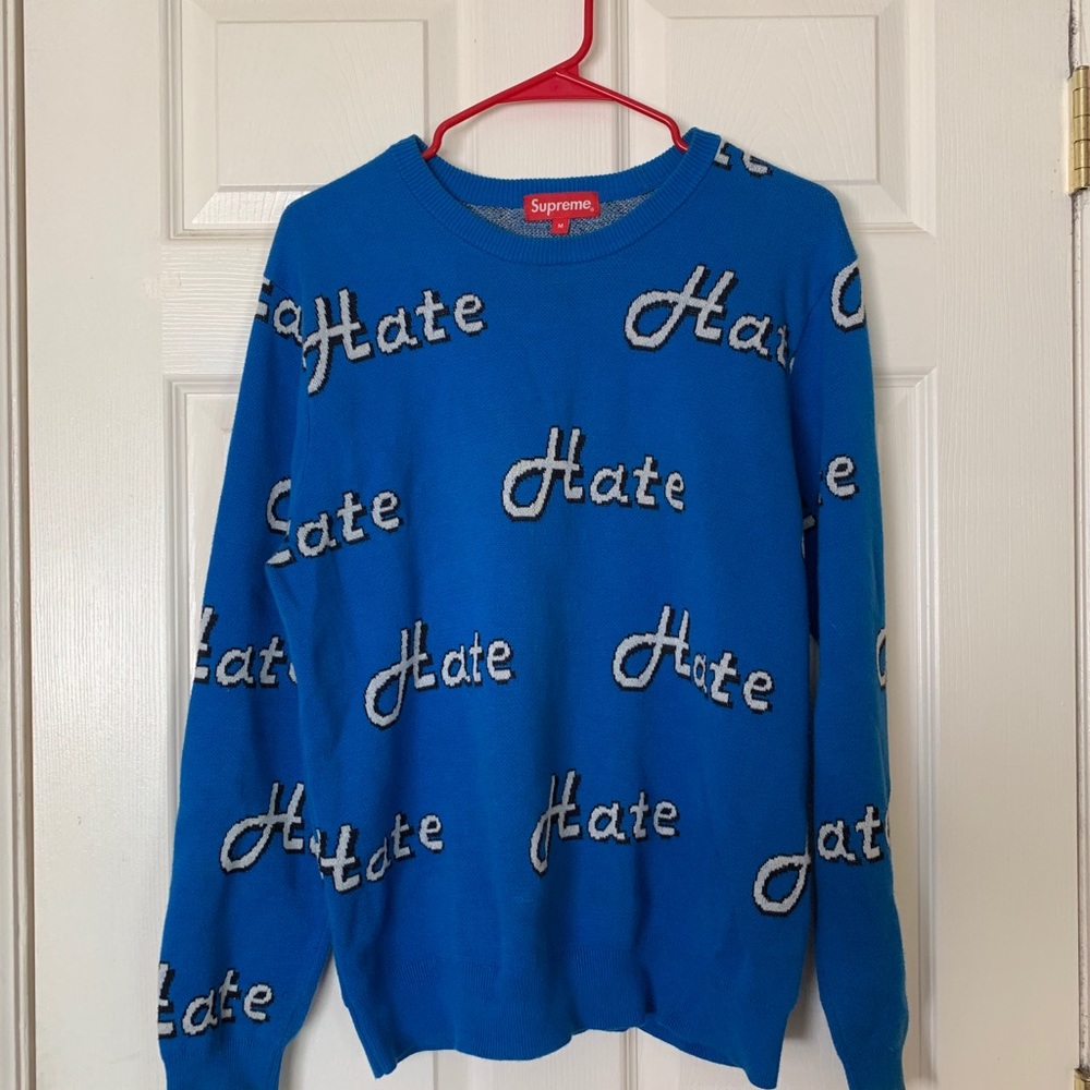 Authentic Supreme HATE sweater